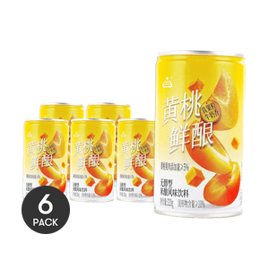 生龙 黄桃鲜酿 无醇米酿风味饮料 320g *6【6份超值装】【孝感特产】