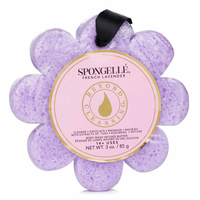 Wildflower Shower Gel Sponge - French Lavender (Purple) 1pc/85g