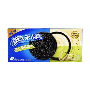 Sandwich Cookies, Pistachio Cream Cheese Flavor 6.14 oz 【Rich Nutty Aroma】【0 Trans Fat】