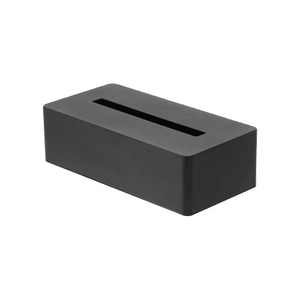 Tissue Case - Steel Black 1 piece