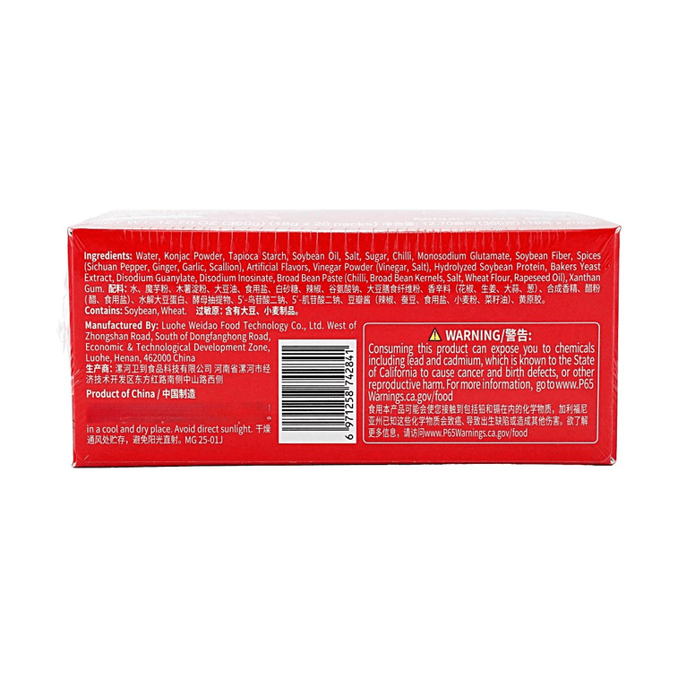 卫龙 魔芋爽 素毛肚 香辣味 20包入 360g 10