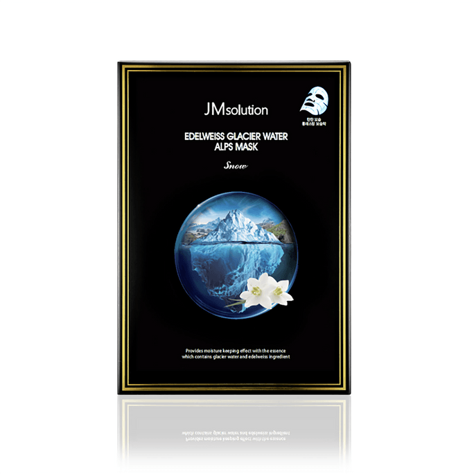 韓國 JM SOLUTION 肌司研 JM 雪絨花冰河水面膜 10 片