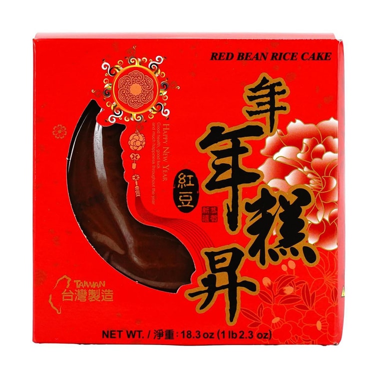 台灣梅花鄉 年年糕升 紅豆年糕 520g【全美超低價】 6