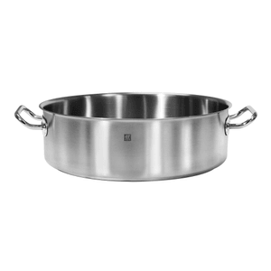 Commercial Stainless Steel Rondeau Pan without a Lid 18-qt / Stainless Steel