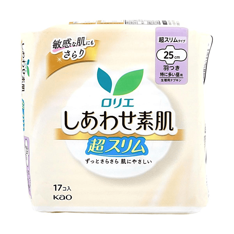 민감한 피부를 위한 날개형 무향 초박형 여성용 생리대, 3호 사이즈/9.84인치, 17개입 6