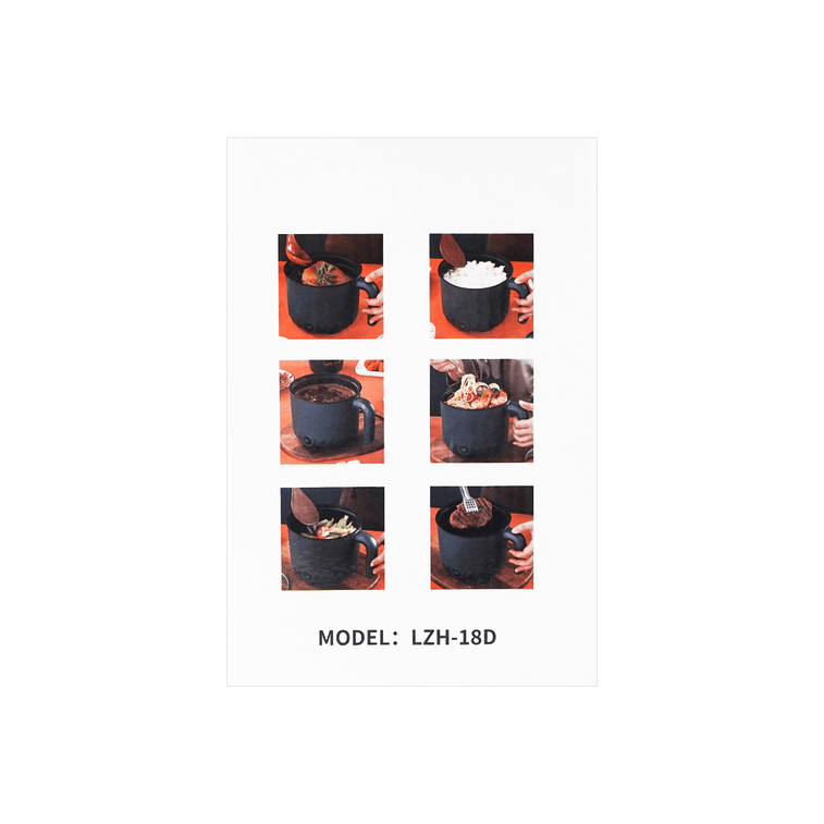 [Combo] Tangle Creamy Mushroom Pasta Multi , 3.7 oz *4 Bags + Multifunction Steam & Cooking Pot 18cm Colors May Vary 15