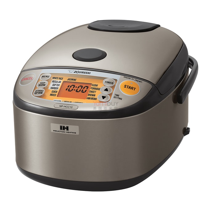 【Low Price Guarantee】Induction Heating System Rice Cooker And Warmer 1L, 5.5 Cup, Stainless Dark Gray, NP-HCC10