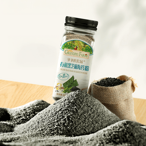 爷爷的农场 有机黑芝麻海苔粉 宝宝辅食拌饭料 40g