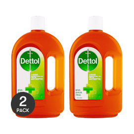 Dettol Antiseptic Liquid Cleaner 750ml/25 oz*2
