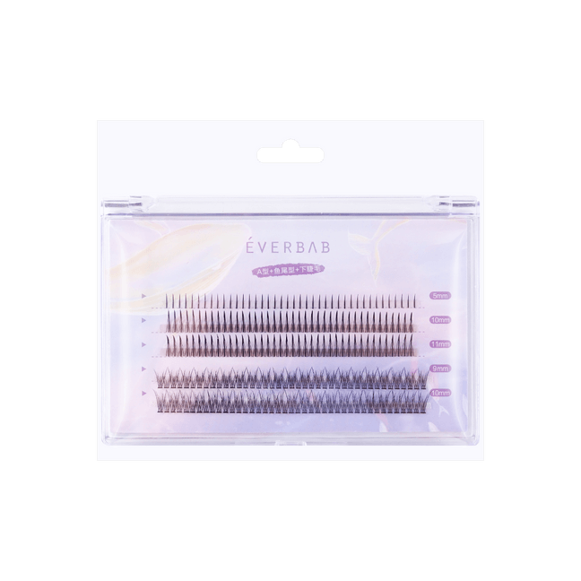 Single Cluster False Eyelashes Type A Combination 80pcs+ Mermaid 80pcs + Lower Eyelashes 40pcs