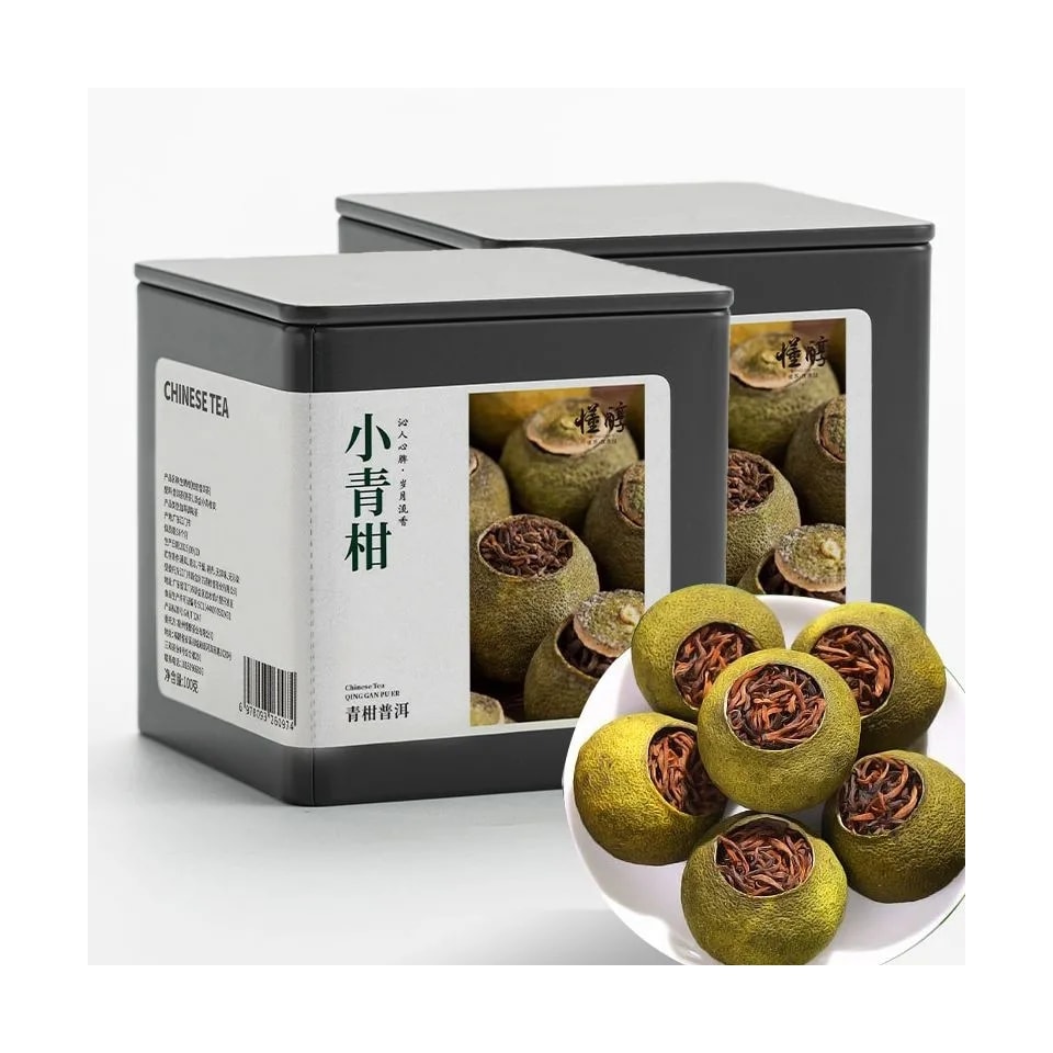 懂醇茶叶头采小青柑生晒陈皮普洱熟茶正宗柑普茶青柑普洱浓香型罐装口粮