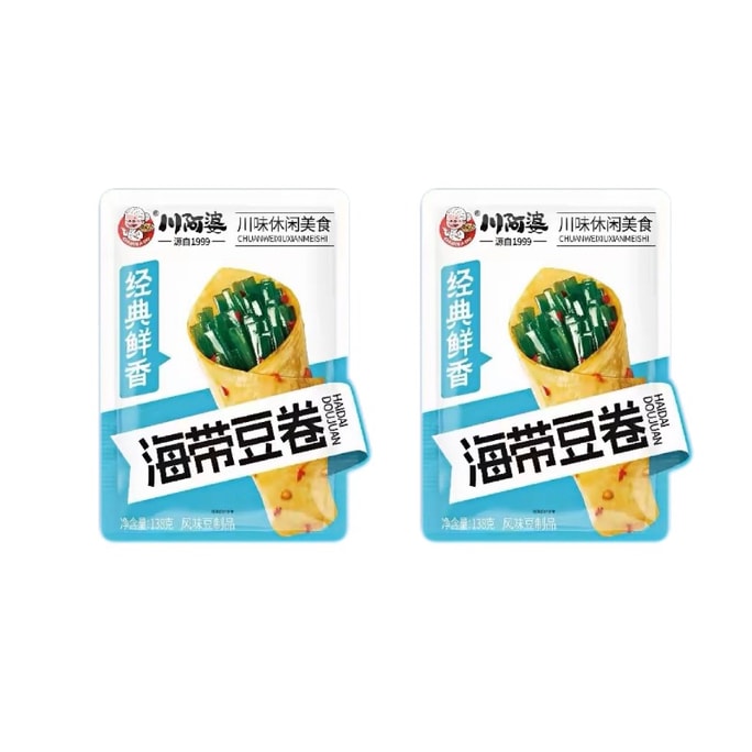 Chuan Apo Seaweed Tofu Rolls 138g*2 bags 276 g