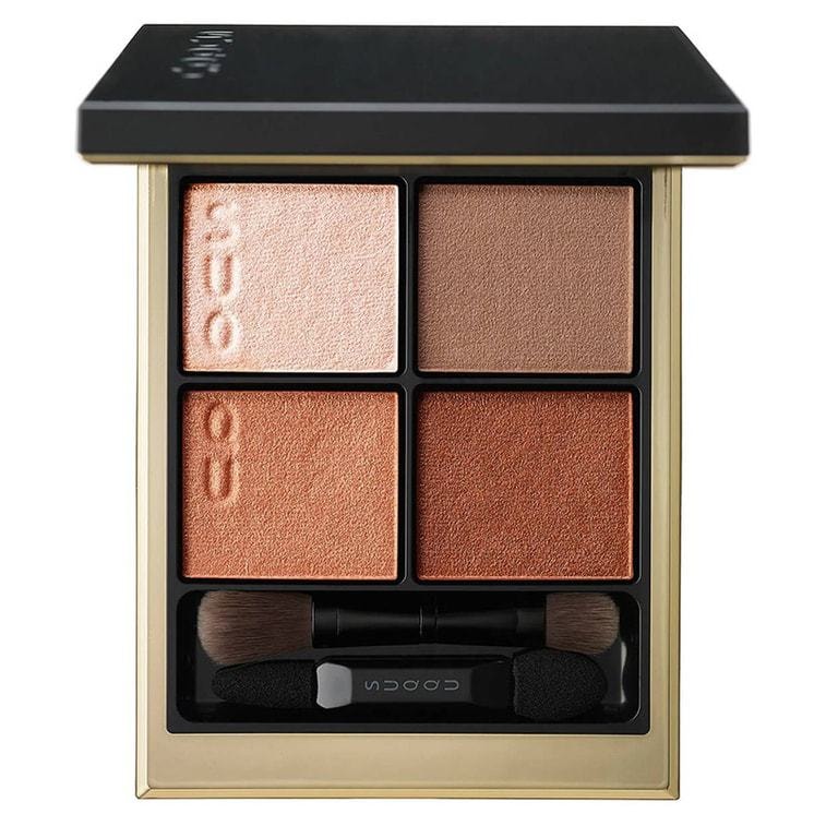 【日本直郵】 日本本土版 SUQQU晶采盈致眼彩盤6.2g 02#陽香色 四色眼影盤 閃粉珠光防水啞光輕薄顯色