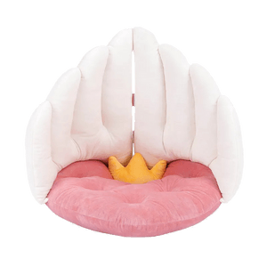 ZEZE 寵物窩貓窩狗窩寵物床 天使愛心翅膀窩可愛寵物窩 貓窩貓床狗窩狗床 兩用寵物床 平鋪變墊子