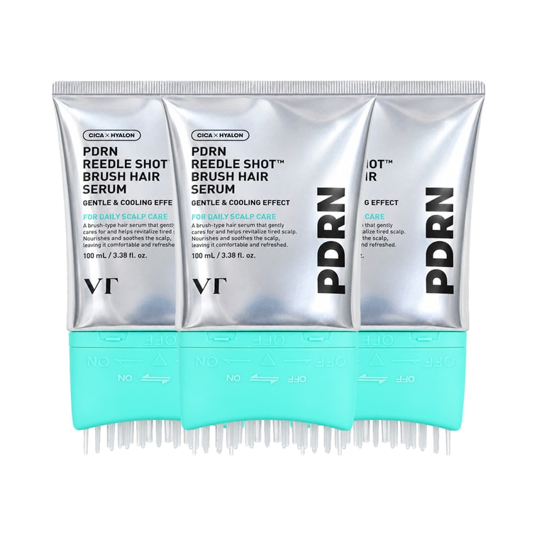【韓國直郵】 韓國 VT PDRN Reedle Shot 微針頭皮精華 100ml*3 刷頭型頭皮護理精華 CICA積雪草舒緩 PDRN滋養護理 清涼保濕 強韌髮根 日常養護 3