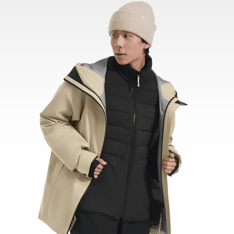 Lightweight Ski Suit for Men SK19323- Gravel Brown-180/100A(XL) 7