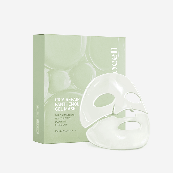 Cica Repair Panthenol Gel Mask, 4ea Hydrating Facial Sheet Mask