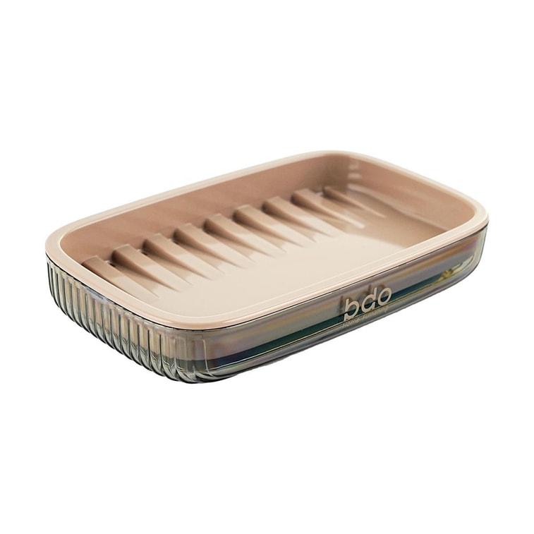 BDO 家用肥皂盒 架子双层沥水 免打孔卫生间收纳香皂盒皂碟 13.7×8.5×2.4cm 9