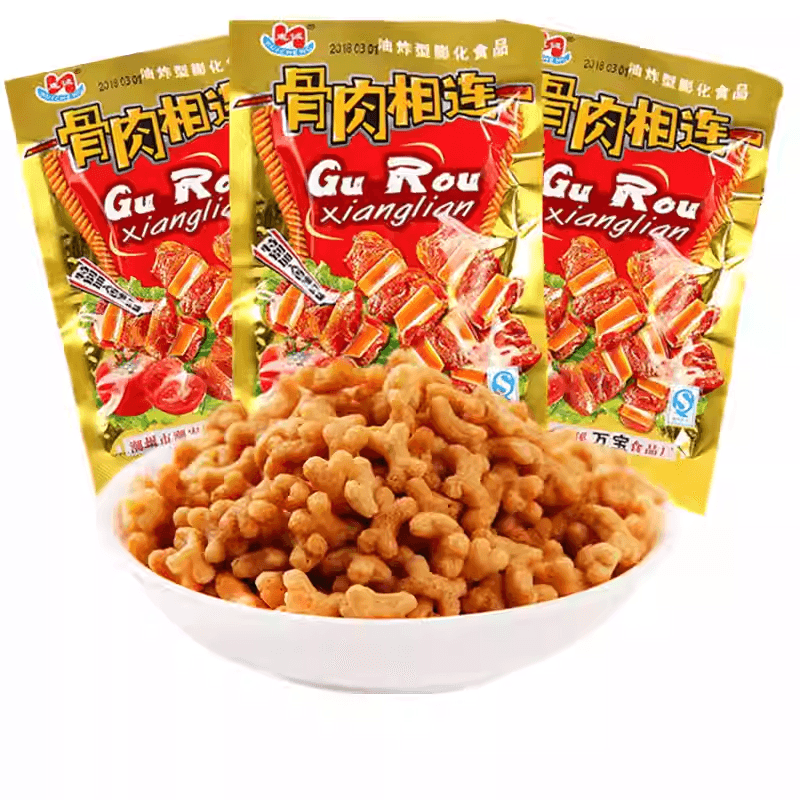 惠诚 骨肉相连零味食油炸型膨化食品20g*5袋