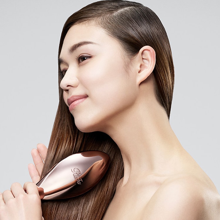 AILE BRUSH Hair Brush Long-handled Comb Rose Gold 1piece - Yami.com