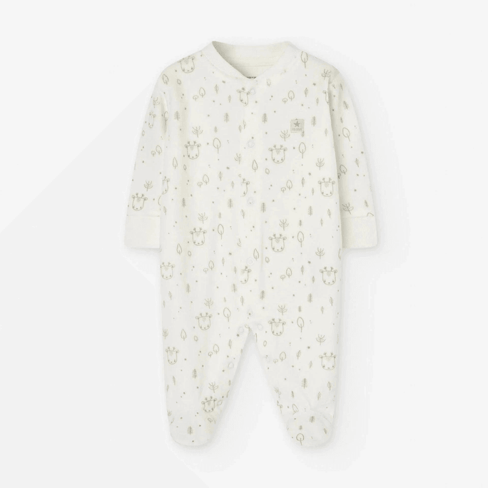 엄마는 나를 사랑해 로잔 베이비 겨울 사슴 원피스, 흰색, 신생아용 (53-56cm)