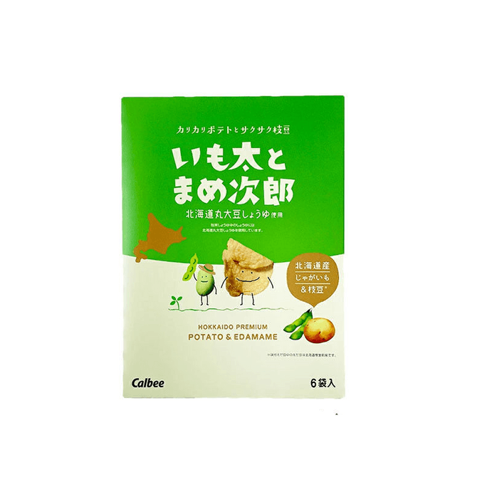 【日本直郵】 日本 卡樂比 薯片蠶豆組合小食 6袋裝