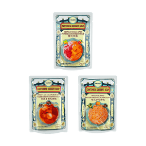 Mango Sago and Pomelo Dessert Soup+Osmanthus and Water Chestnut+Sweet Cane Cogongrass and Water Chestnut 【3 Combo Packs】