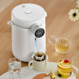 【Yami Exclusive】BEAR Smart Stainless Steel Electric Water Boiler 3.0L, Beige
