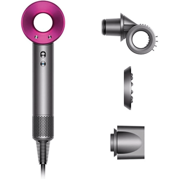 Dyson (Dyson) Hair Dryer High Air Volume Supersonic Shine (Iron/Fuchsia  HD15 ULF IIF) Iron/Fuchsia Comple 100V Transformer required