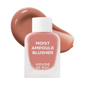 商品： 韩国HOUSE OF HUR赫尔之屋 安瓶水润精华腮红液 10ml 轻盈持久保湿 补水滋养不粘腻 #01 Nude Beige 裸米色 