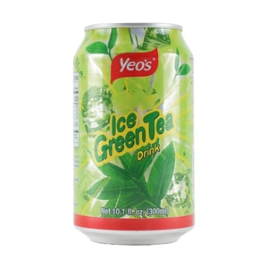 新加坡YEO'S杨协成 无添加冰爽茉莉绿茶 罐装 300ml