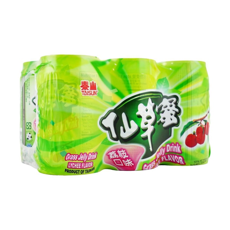 Grass Jelly Drink Lychee Flavor, 10.48 fl oz*6【Value Packs】 15