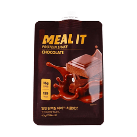 韩国MEAL IT 蛋白质代餐奶昔 巧克力味 1包/40g 健身减脂减肥【每包含16g蛋白质】