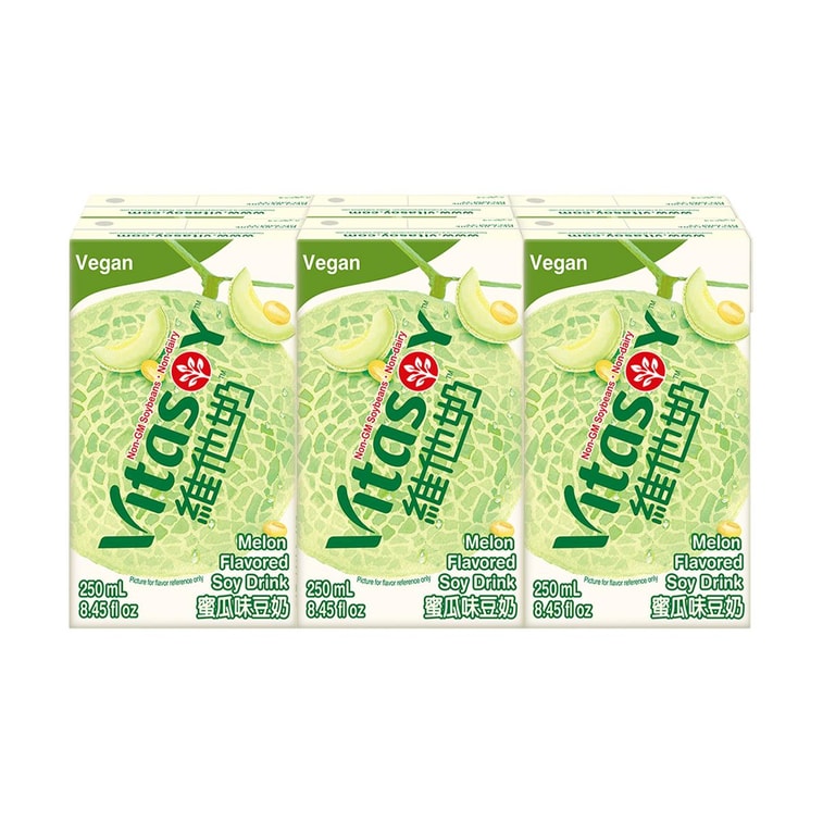 VITASOY 瓜子仁風味豆奶 8.45 液量盎司*6包【非基因改造黃豆】【純素植物奶】 2