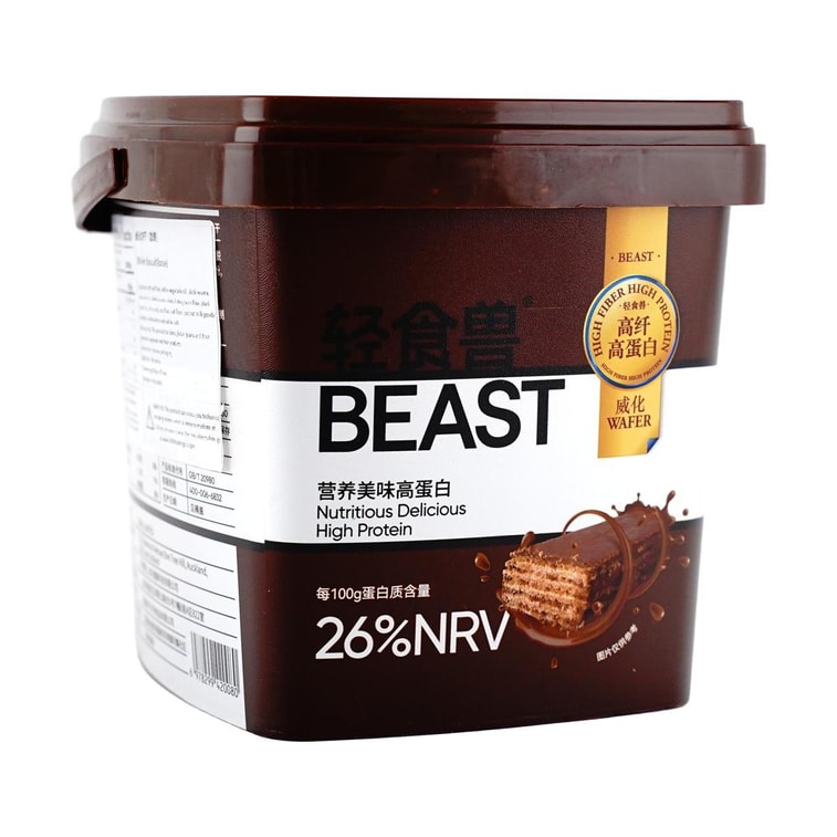 バレルパックド プロテインウエハースバー 高繊維 食事代替クッキー ブラックチョコレート味 14本入り【1本あたりタンパク質5.1g】 4