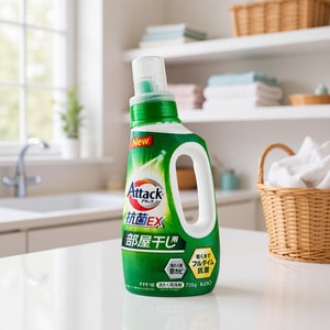 日本KAO花王 酵素EX洗衣液 室内晾干 阴干防霉 720g 草本清香