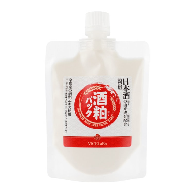 日本直邮 日本vicelabo 日本酒酒糟酒粕水洗面膜亮白柔嫩改善暗沉170g 亚米网