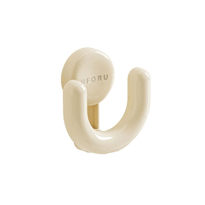 Suction Cup Slipper Hook Cream White Vacuum Suction Bathroom Slipper Holder With Strong Load-bearing 2 Pieces * 1 Piece