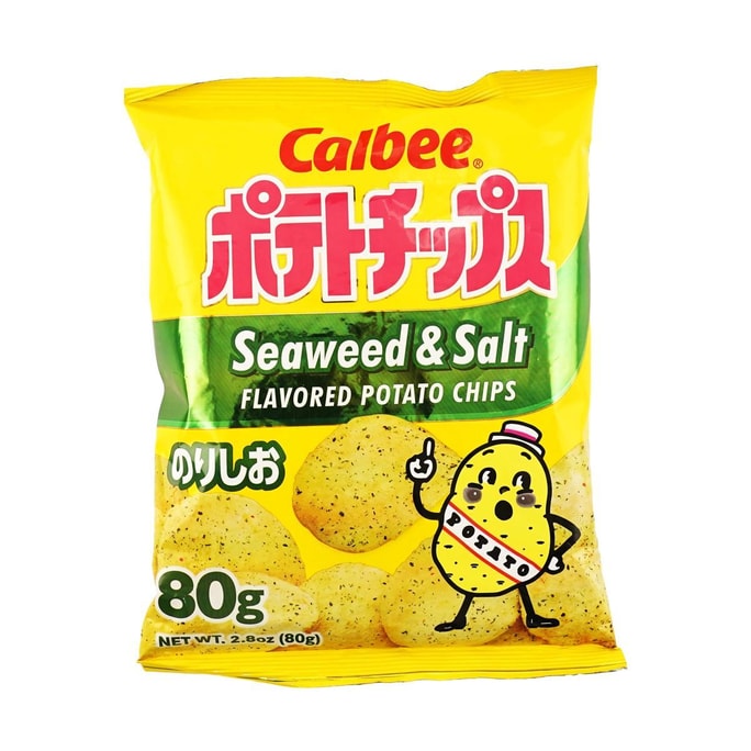 日本CALBEE卡乐比 经典原切薯片 海苔盐味 80g