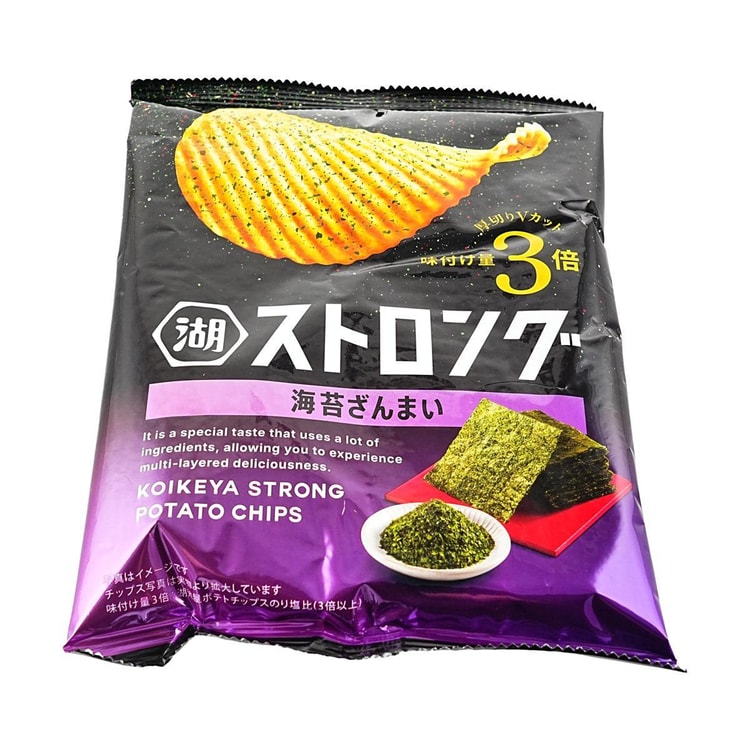 KOIKEYA Potato Chips, Strong Nori Zanmai Seaweed Flavor, 1.9 oz