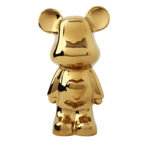 Beihanmei Light Luxury Violent Bear Ornament Jingdezhen Ceramic Violent Bear (Electroplated Gold) 28 * 16 * 12cm