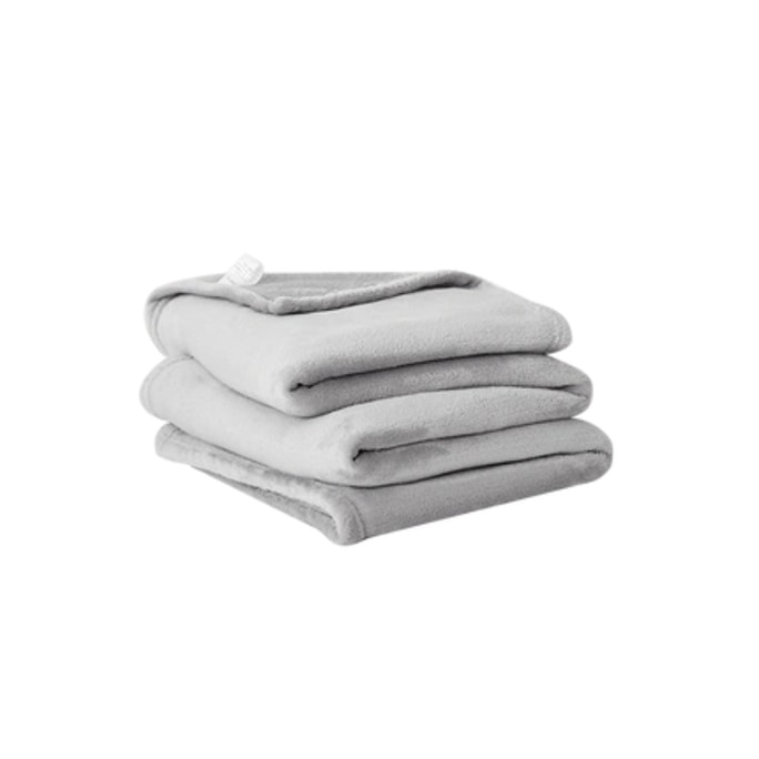LifeEase Upgraded Cat Lugging Feel Super Soft Flannel Light Warm Blanket Basic Night Sky Gray 1.0*1.4m