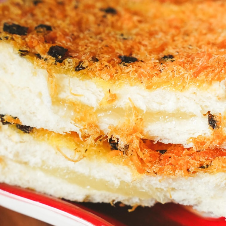 饱饱量贩TOASTIQUE 海苔肉松夹心岩烤薄切吐司 8枚入 510g 【微波加热10s巨巨好吃】【营养早餐面包】【线上独家】【亚米独家】 3