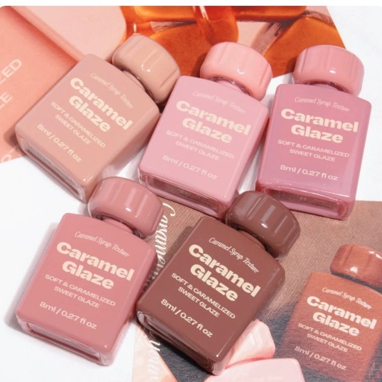 【홍콩 직배송】 한국 Alternative stereo 캐러멜 시리즈 미러 립글로스 13호 Nudity Rose 8ml 촉촉하고 끈적이지 않으며 건조하지 않음 3