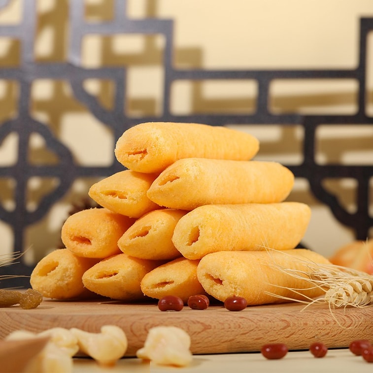 【中国直邮】 旺旺 夹心米果卷 芝士味 180g 零食 膨化食品 饼干糕点 3