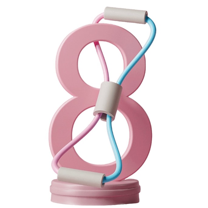 8-shaped Resistance Band Back Exercise Stretching Tight Band Shoulder Opening Back Toning Slimming Shaping Color Random Pink White Blue