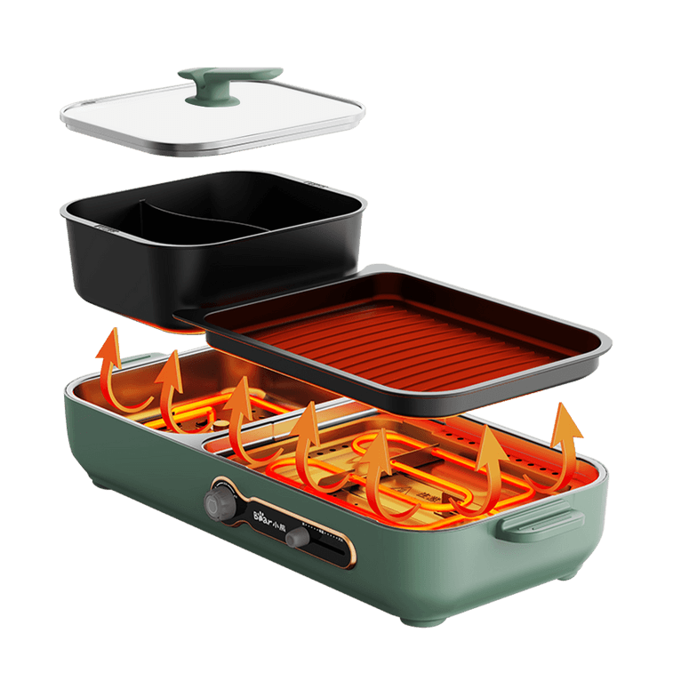 Cuisinière multifonction Hot Pot et Grill DKL-C16C2, 3.4L 3