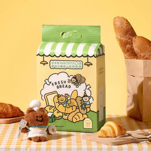 AMORTALS尔木萄 小面包联名系列 一次性云享绵柔巾 家量装 壁挂式洗脸巾 悬挂式加大擦脸巾 180片/包