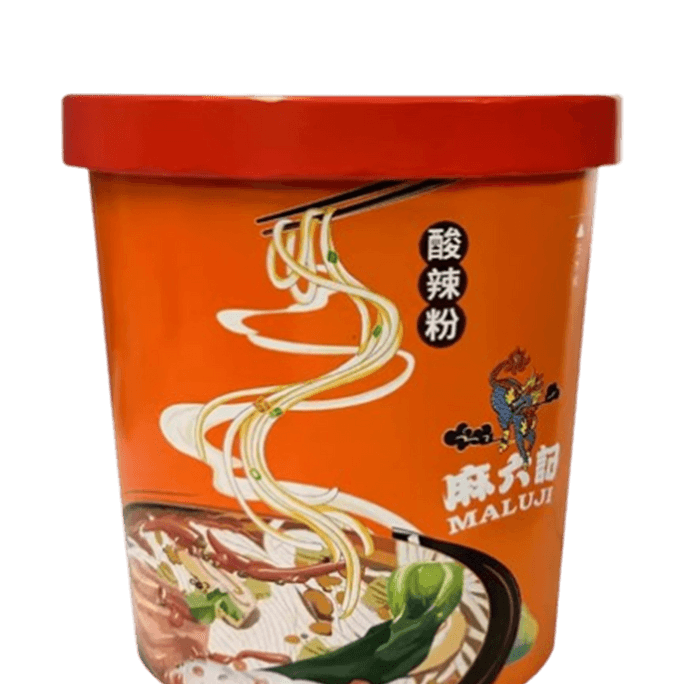Hot And Sour Noodle Bucket Sweet Potato Noodle Brewed Convenient Instant Food 256g