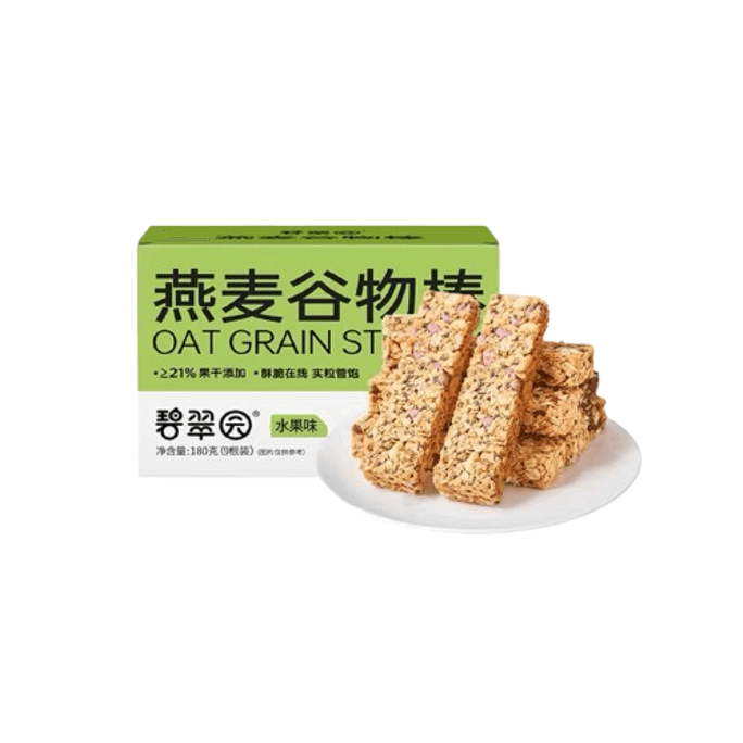 Protein Bar Meal Replacement Oatmeal Cereal Energy Cookies Fruit Flavor 180g/box